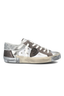 PRSX Low Woman Veau Croco Glitter Anthracite