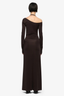 Court Long Sleeve Maxi Dress Dark Chocolate