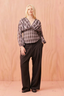 Riley Long Sleeve Blouse Haze Tartan