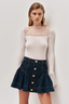 Elodi Denim Mini Skirt Dark Classic Wash