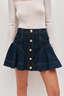 Elodi Denim Mini Skirt Dark Classic Wash