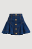 Elodi Denim Mini Skirt Dark Classic Wash