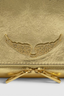 Rock Clutch Vintage Metal Gold