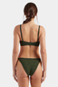 Iris Bikini Gold Hoops Metallic Khaki