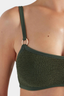 Iris Bikini Gold Hoops Metallic Khaki
