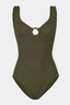 Coverage Celine Swim Metallic Khaki