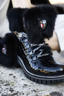 Karin Croco Boot Black