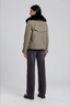 Goosedown Jacket With Fox Trim Army