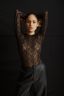 Leo Lace Bodysuit Black
