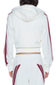 Carter Slim Hoodie Off White Burgundy