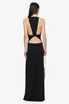 Thalia V Maxi Dress Black