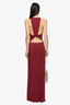 Thalia V Maxi Dress Syrah