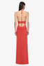 Xanthi V Neck Maxi Dress Flame