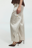 Ardena Satin Cargo Pant Vanilla