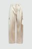 Ardena Satin Cargo Pant Vanilla