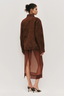 Anisa Suede Leather Jacket Chocolate