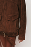 Anisa Suede Leather Jacket Chocolate