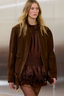 Anisa Suede Leather Jacket Chocolate