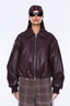 Monroe Bomber Jacket Burgundy