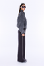 Maeve Wool Blend Bomber Grey