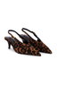 Nelly Slingback Buckle Pony Hair Leopard