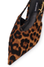 Nelly Slingback Buckle Pony Hair Leopard