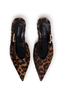 Nelly Slingback Buckle Pony Hair Leopard