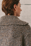 Collared Cashmere Zip-Up Dark Yellow/ Brown