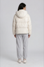 Down Hooded Puffer Jacket Off White
