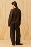 Velma Sweater Cocoa Flowers