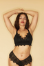 Dolly Full Support Lace Bra Black