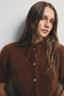 Claudia Cashmere Short Sleeve Chocolate