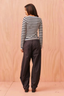 Esme Long Sleeve Blue Navy Cream Stripe