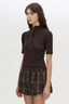 Aubrey Elbow Sleeve Rib Top Hickory