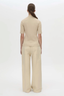 Aubrey Elbow Sleeve Rib Top Latte