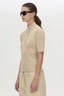 Aubrey Elbow Sleeve Rib Top Latte