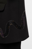 Vanille Strass Snake Blazer Black