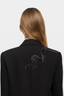 Vanille Strass Snake Blazer Black