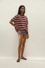 Le Paz Top Cila Stripe Navy