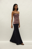 Doris Maxi Dress Cila Stripe Navy