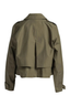 Jamie Cropped Trench Army Green