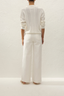 Ondina Rugby Polo Marcia Pointelle Vintage White