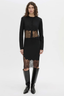 Cayana Lace Knit Skirt Black