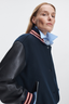 Scarlet Varsity Jacket Salute