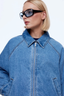 Billy Denim Bomber Light Indigo