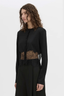 Cayana Lace Knit Cardigan Black