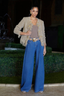 Mireille Fringe Trim Cardigan Natural