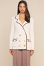 Ranch Knit Blazer Ivory/ Dark Cappuccino