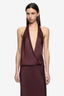 Mya V Maxi Dress Aubergine
