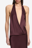 Mya V Maxi Dress Aubergine